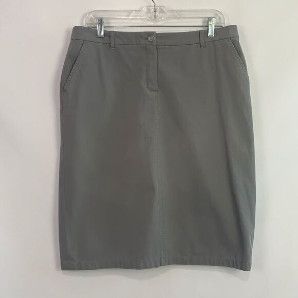 Escada gray knee length skirt - Picture 1 of 10